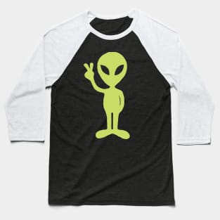 Peace Alien Baseball T-Shirt